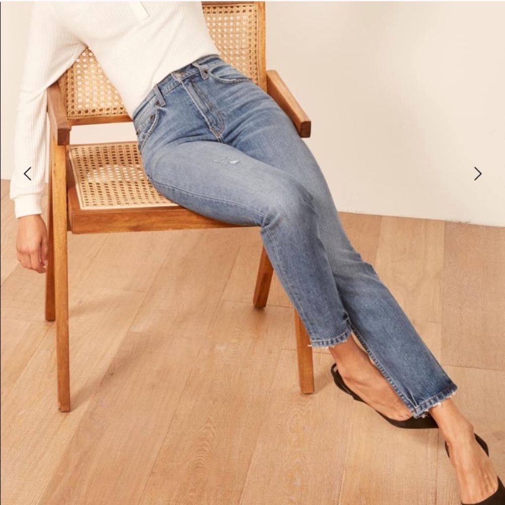 Reformation Julia Crop High Cigarette Jean